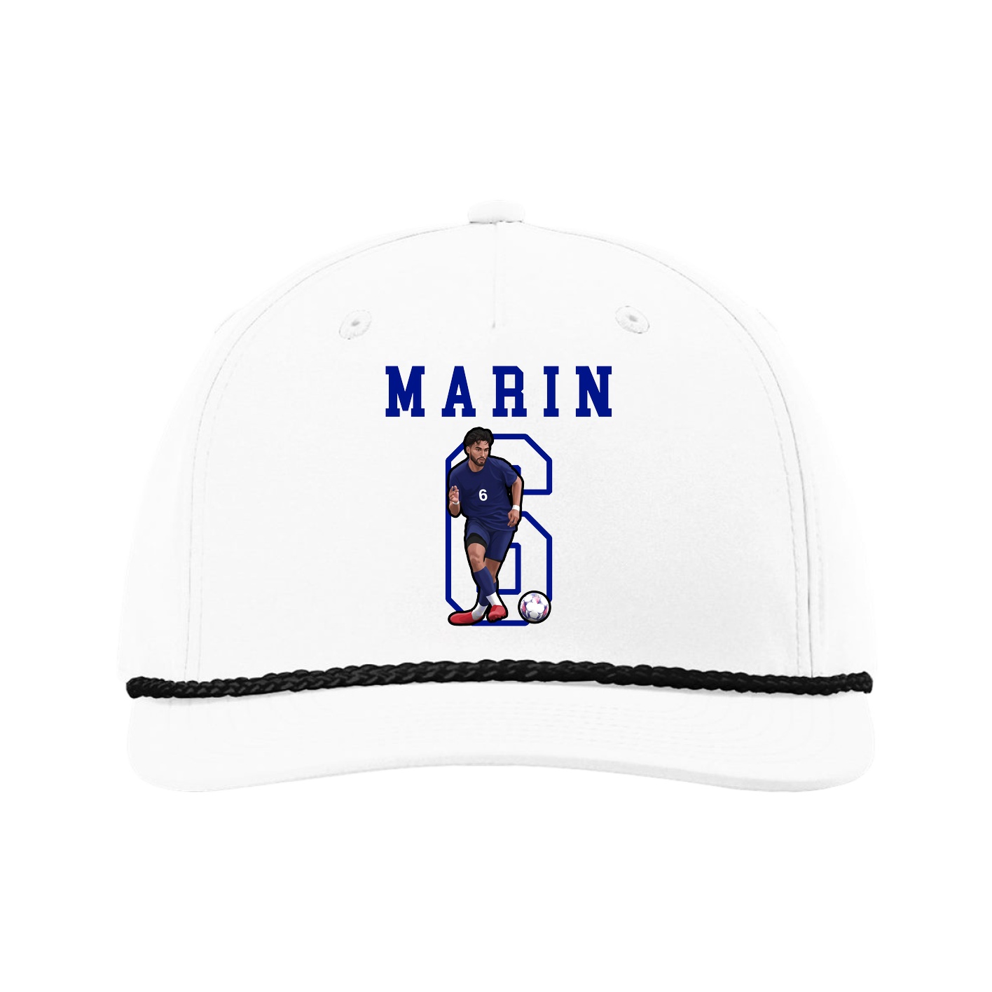 Five-Panel Classic Rope Cap — Shirsey in White