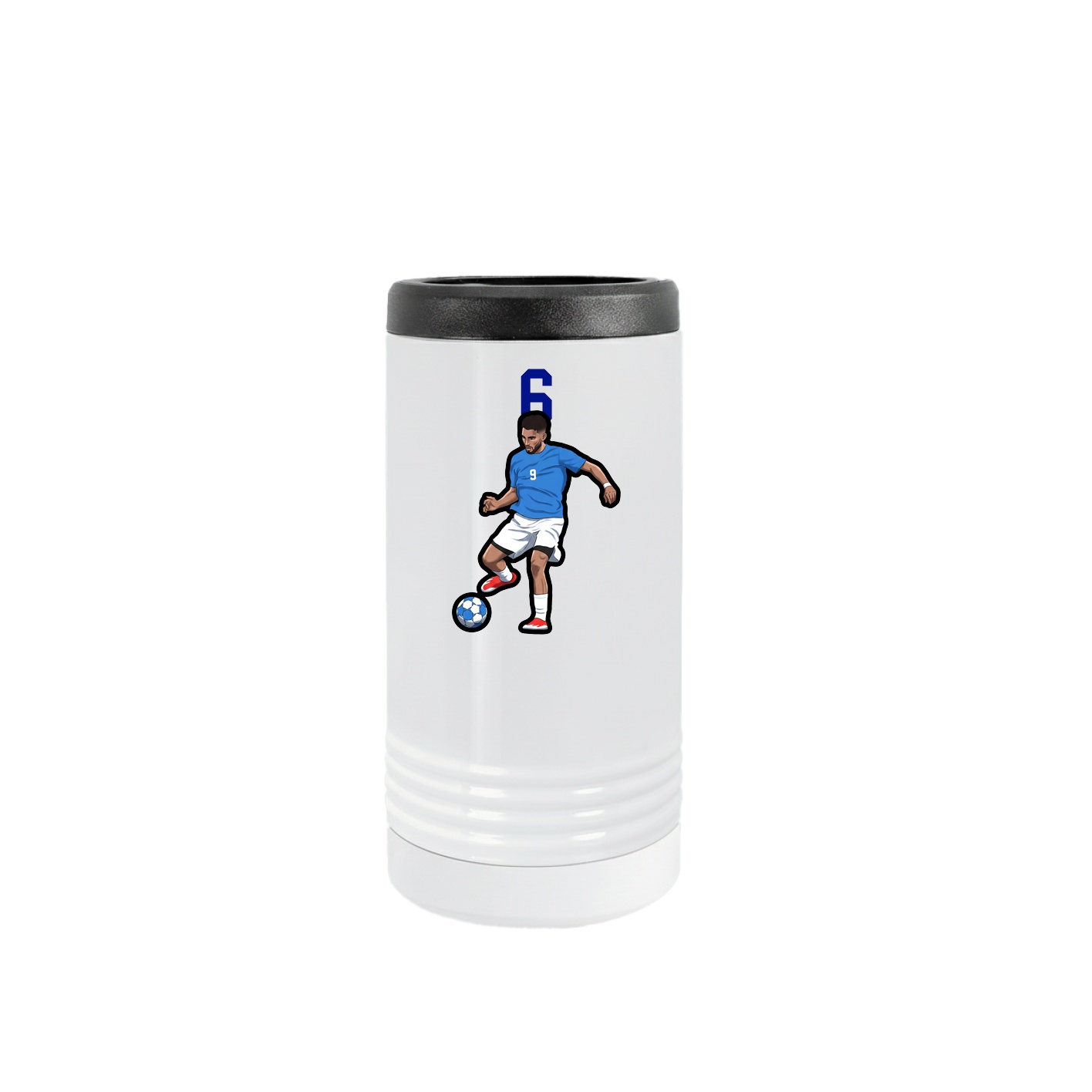 Slim Beverage Holder — Number Top in White