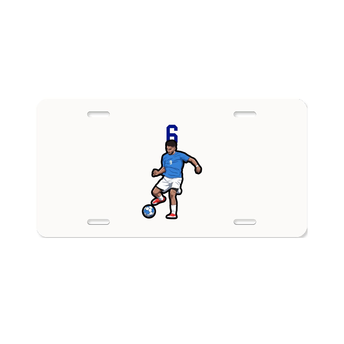 License Plate — Number Top in Classic
