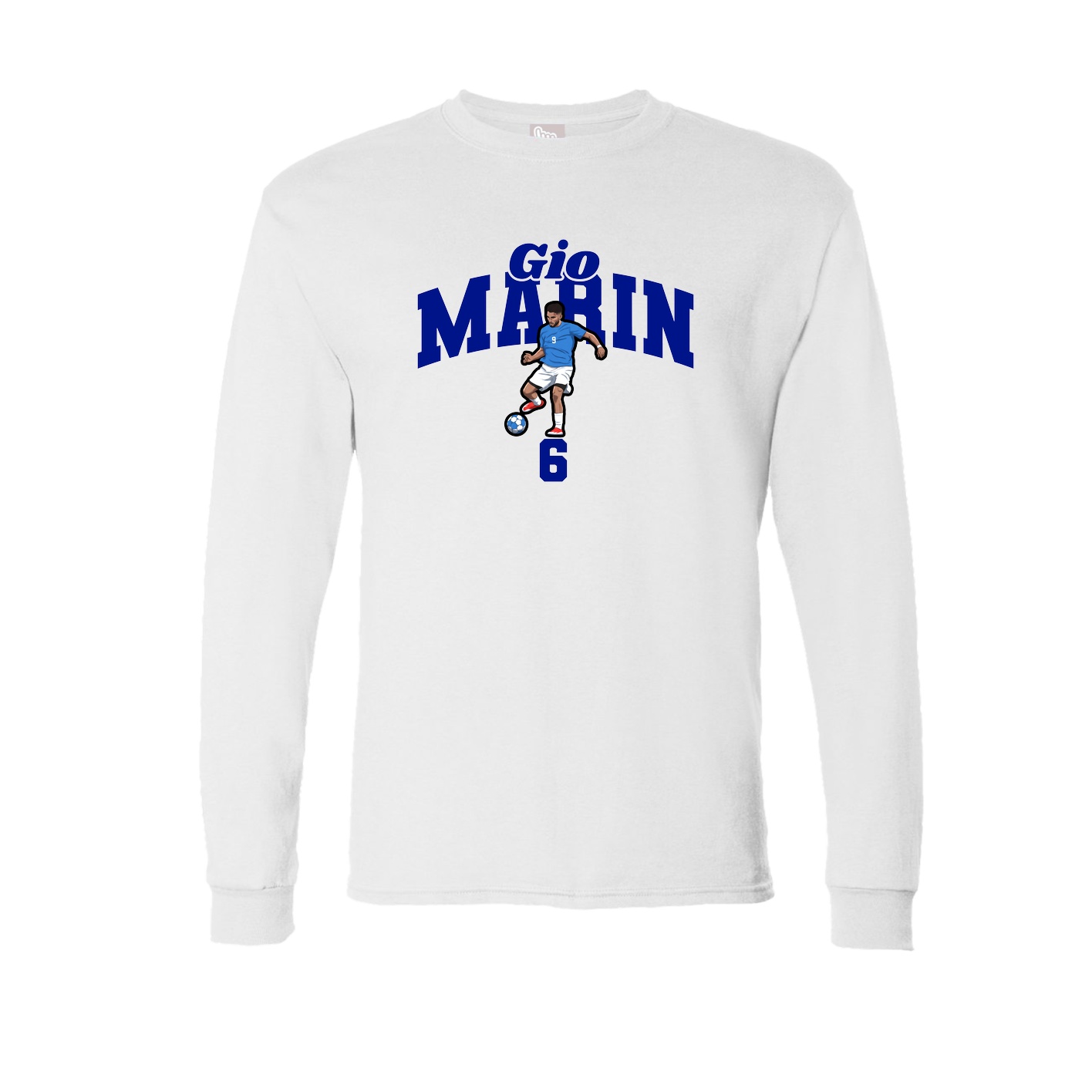 Long Sleeve Tee — Signature Arch in White