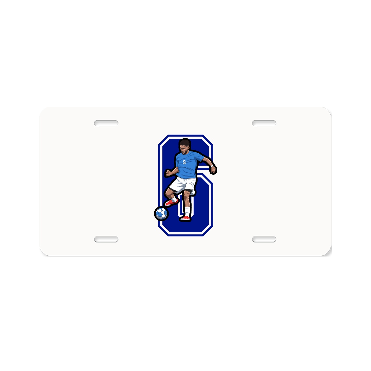 License Plate — Number in Classic