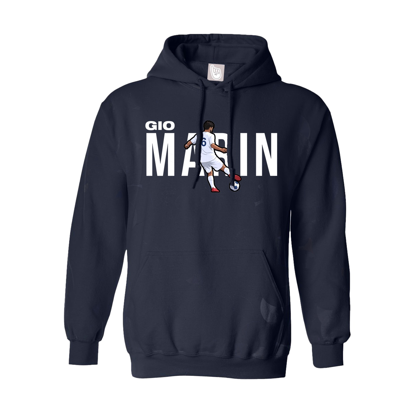 Hoodie — Player Name in Navy