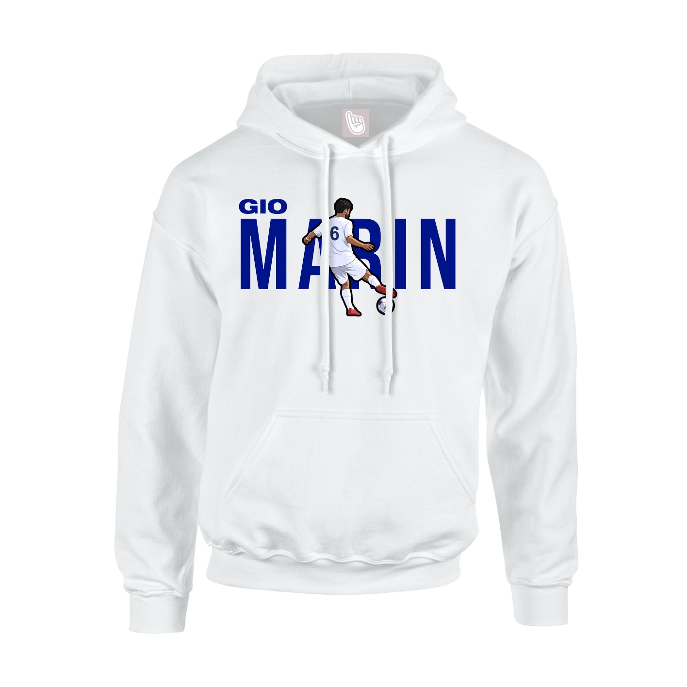 Youth Hoodie — Player Name in White