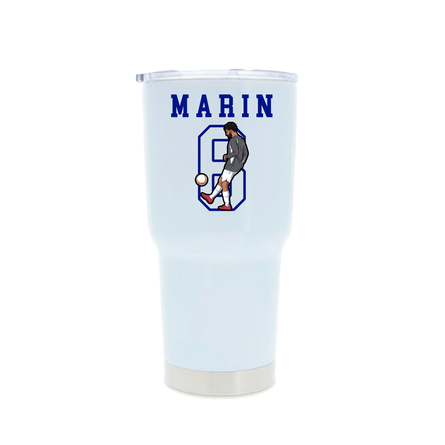 30oz Stainless Steel Tumbler — Shirsey in White