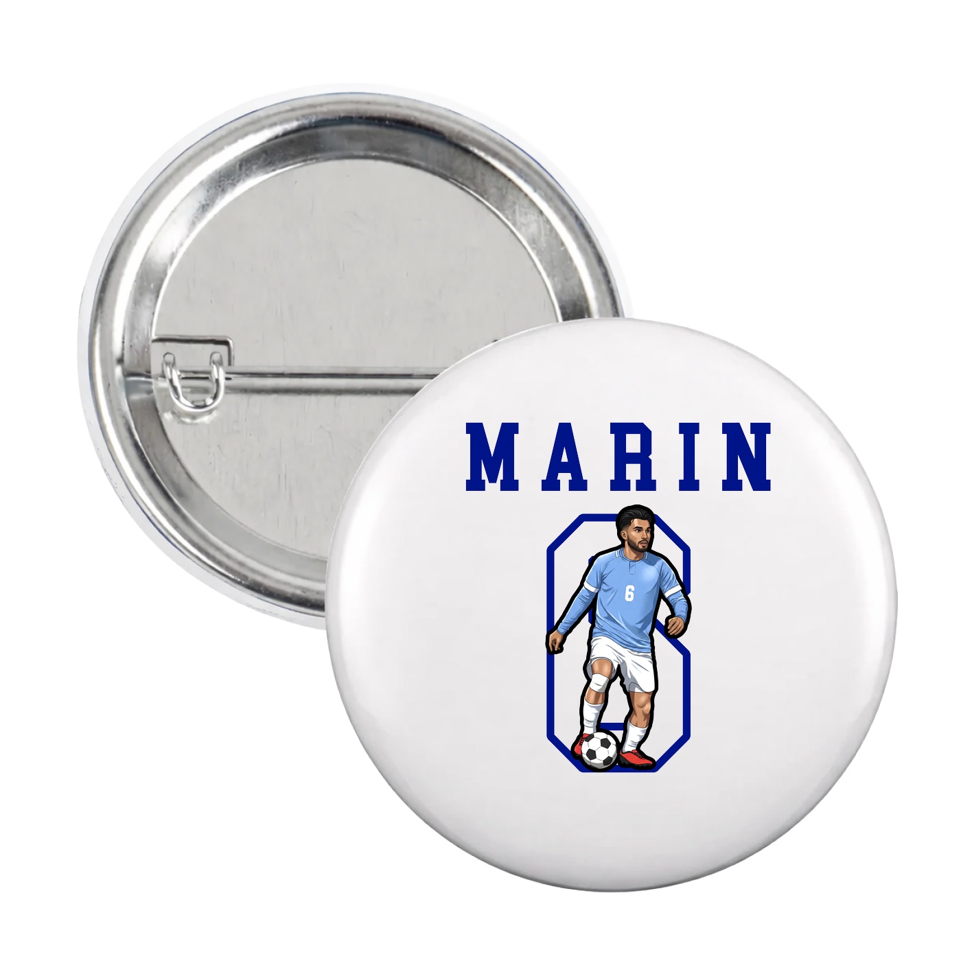 Game Day Button — Shirsey in White