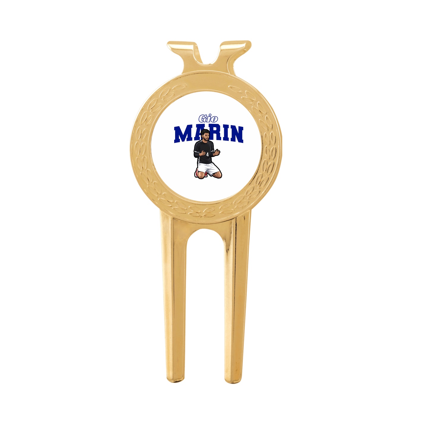 Divot Tool with Ball Marker — Name Arch in Classic
