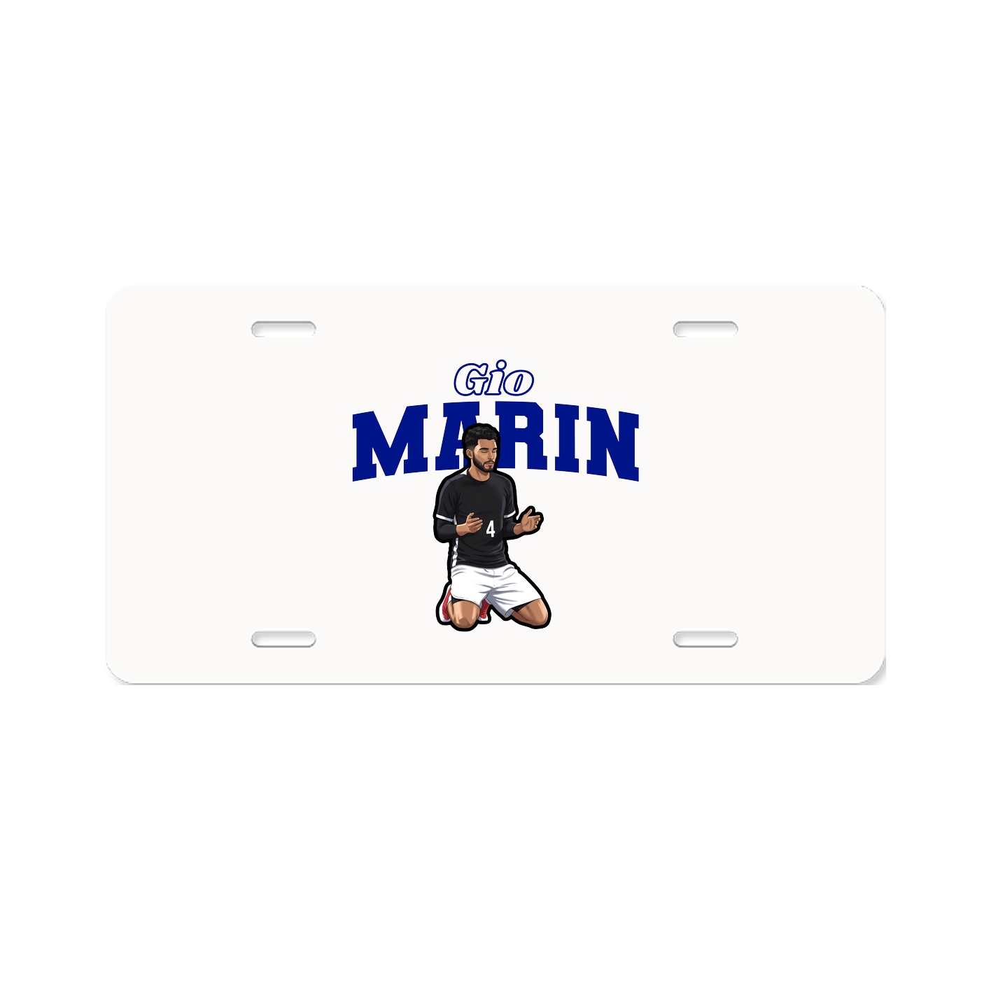 License Plate — Name Arch in Classic
