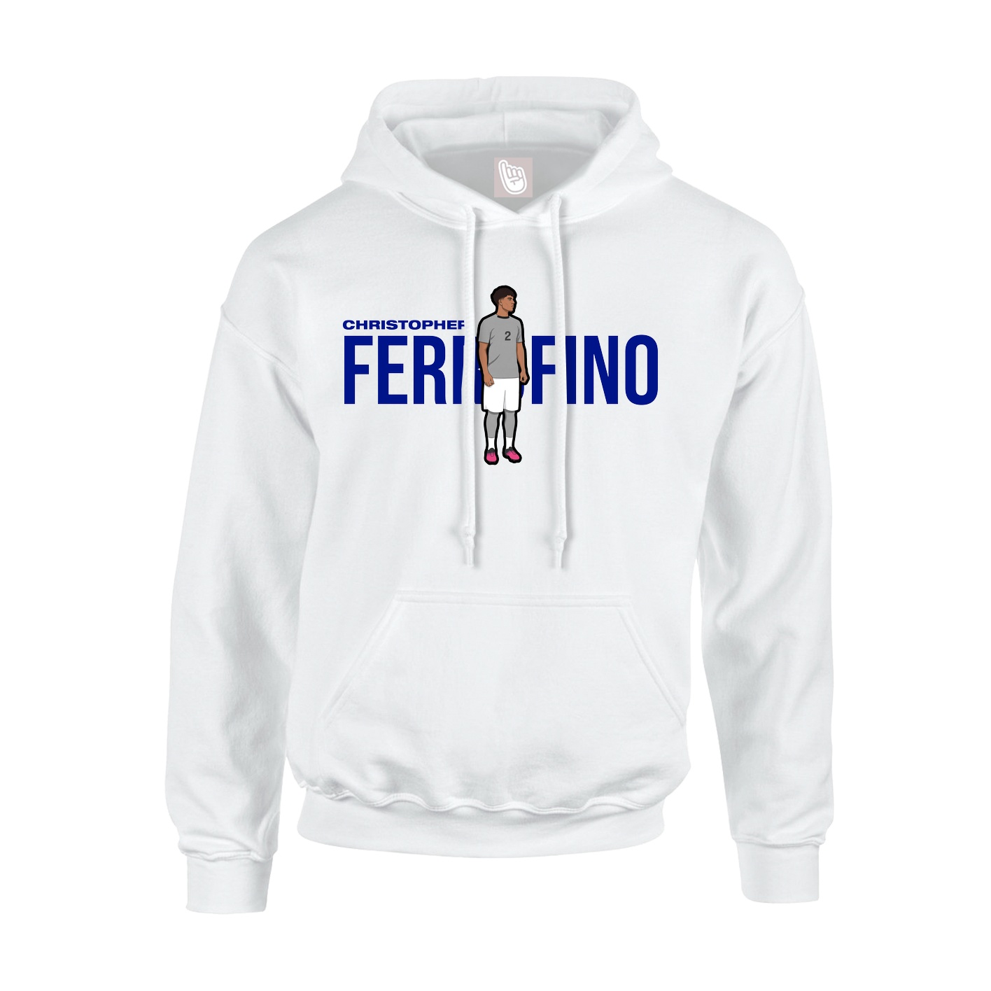 Youth Hoodie — Player Name in White