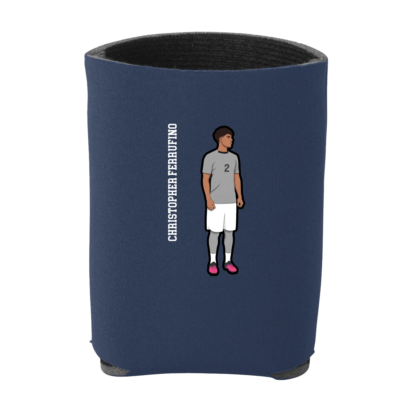 Can Holder — Name Vertical in Navy