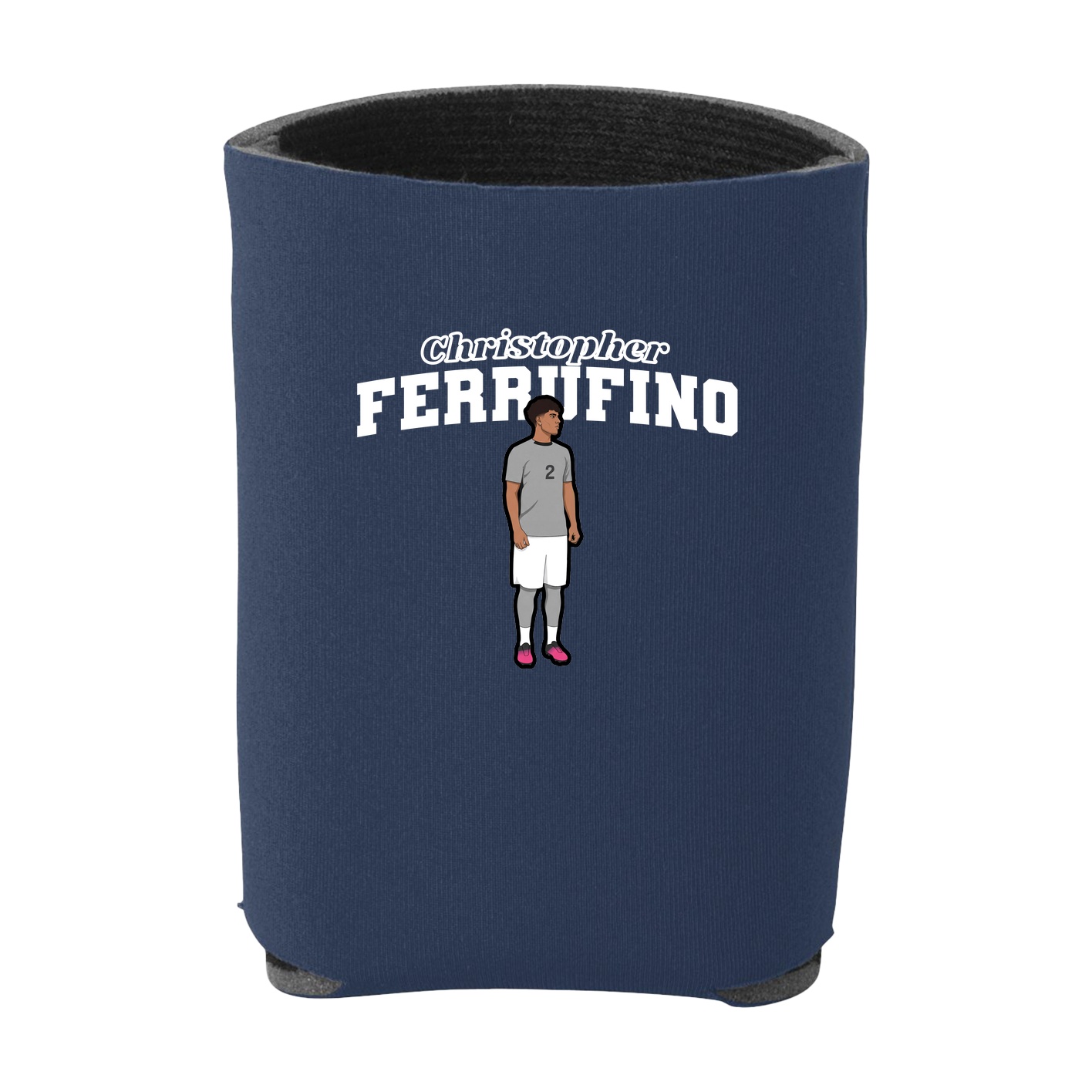 Can Holder — Name Arch in Navy
