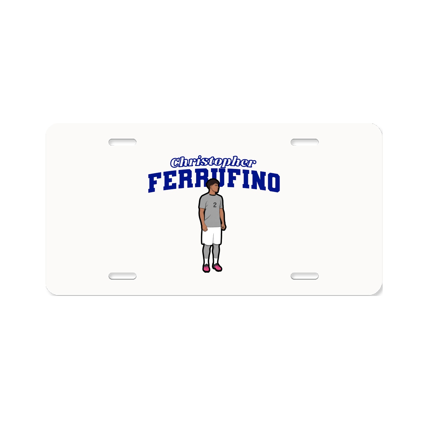 License Plate — Name Arch in Classic
