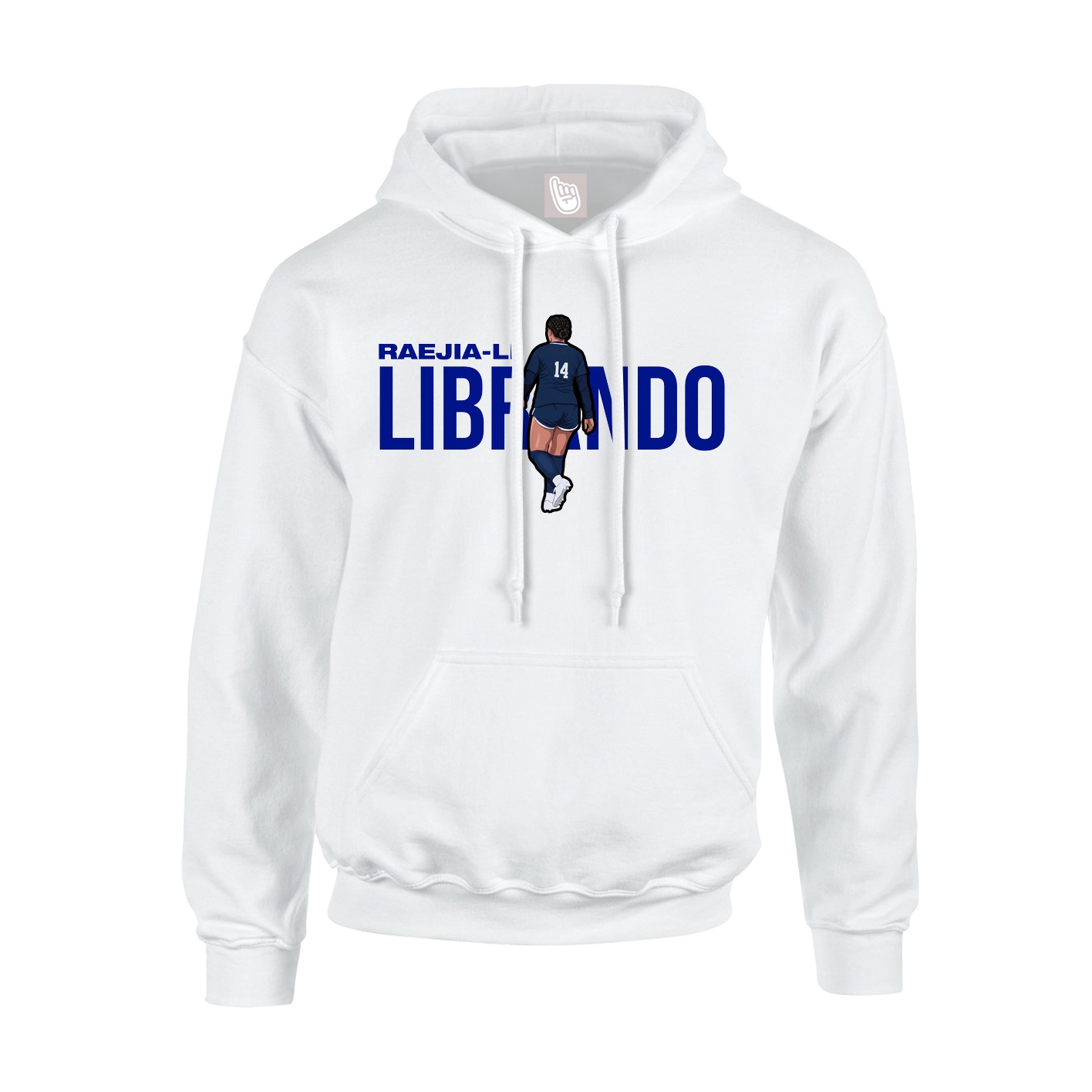 Youth Hoodie — Player Name in White