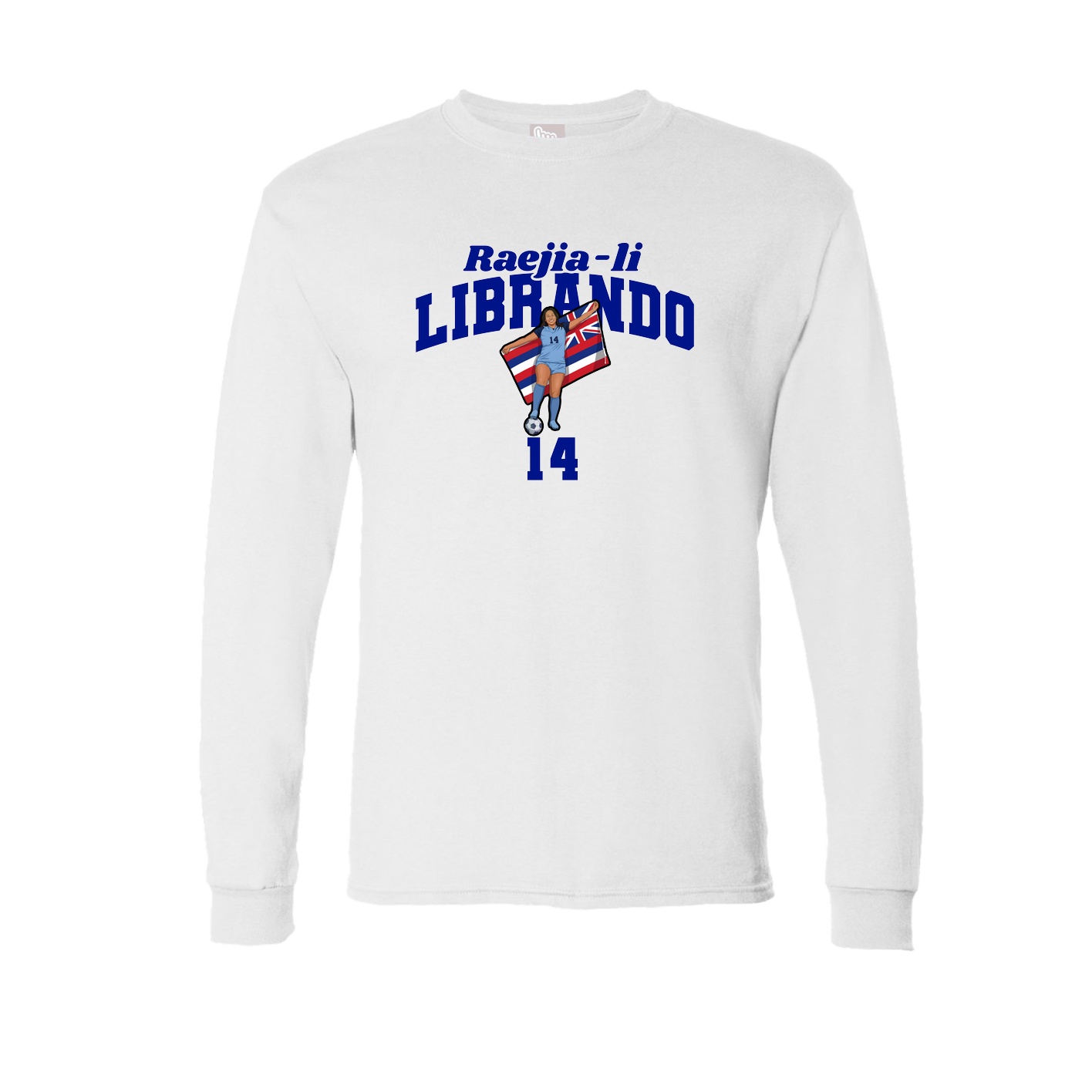 Long Sleeve Tee — Signature Arch in White