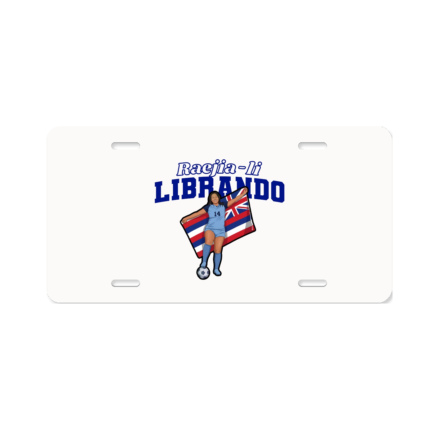 License Plate — Name Arch in Classic