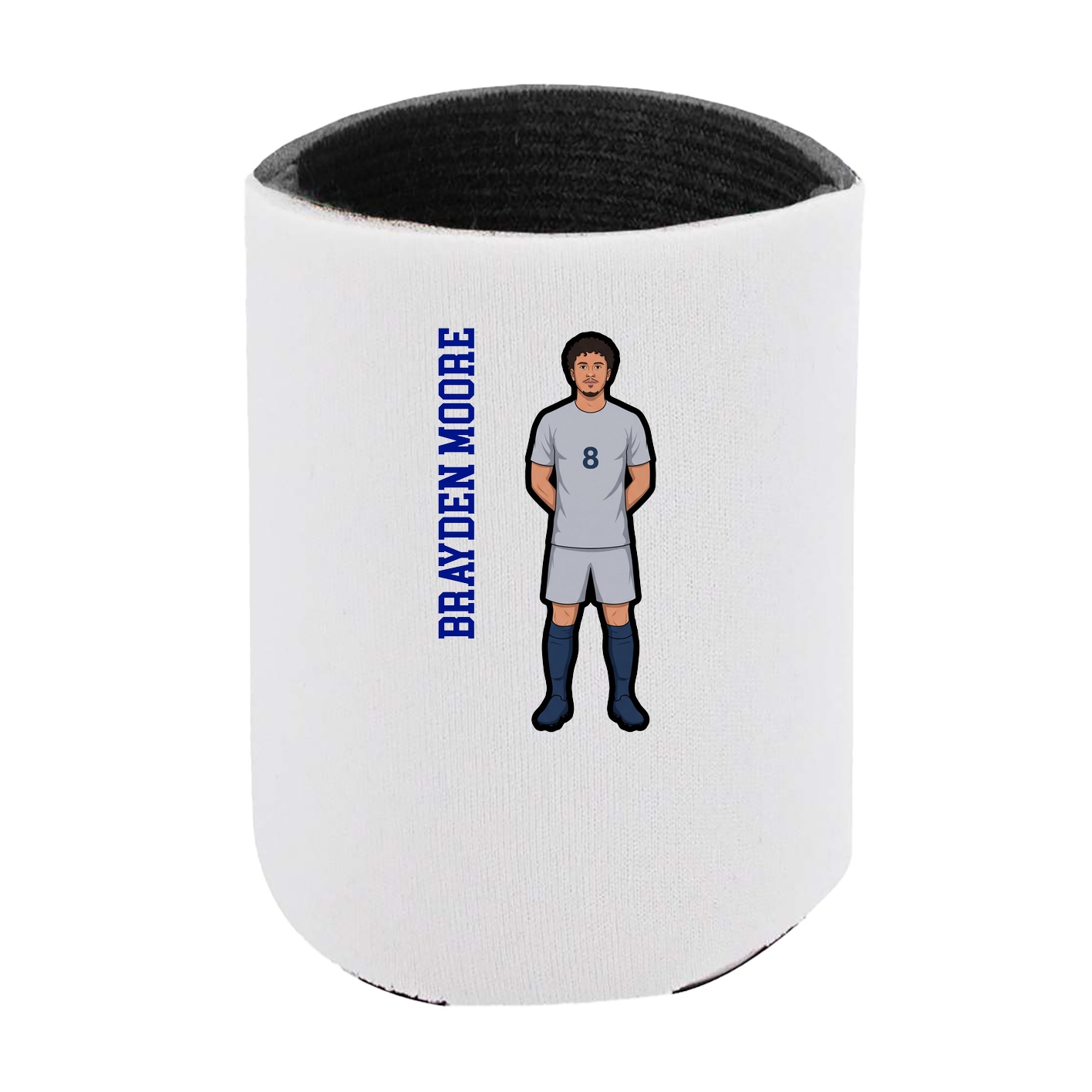 Can Holder — Name Vertical in White