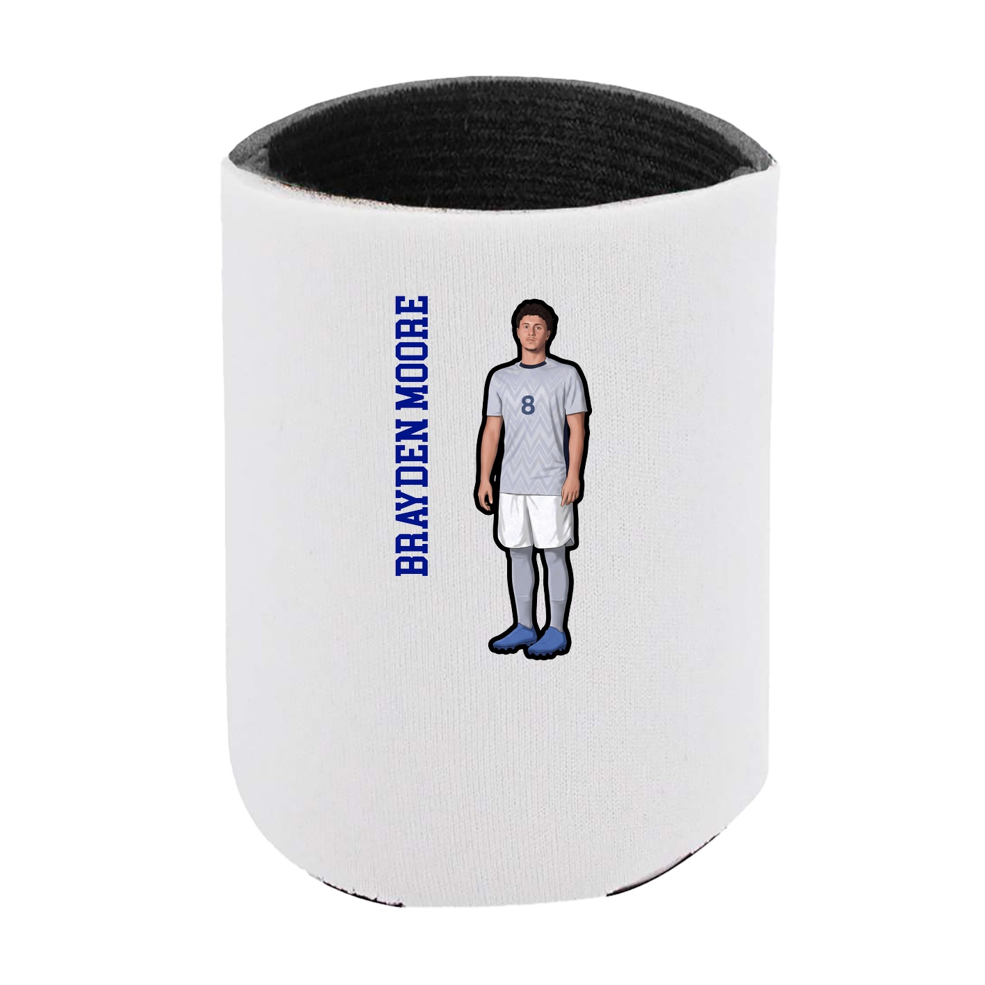 Can Holder — Name Vertical in White