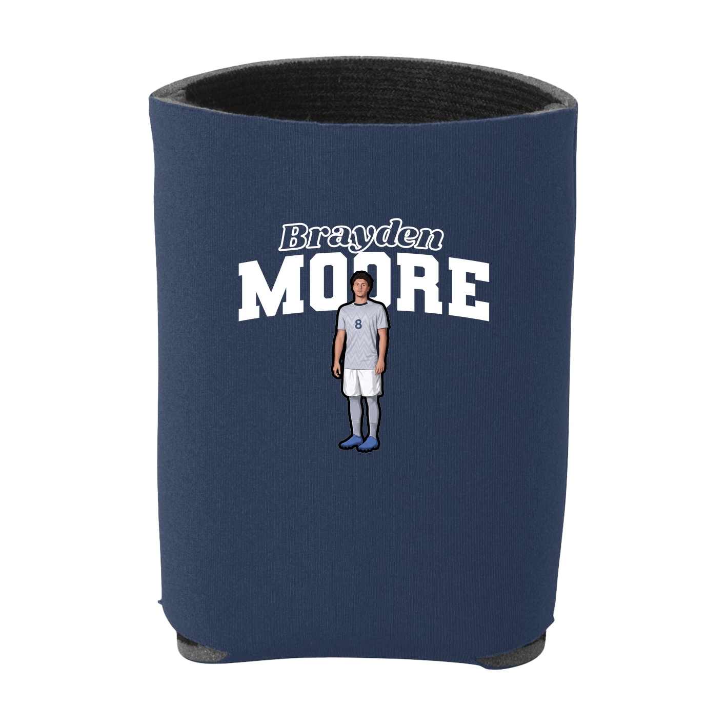 Can Holder — Name Arch in Navy