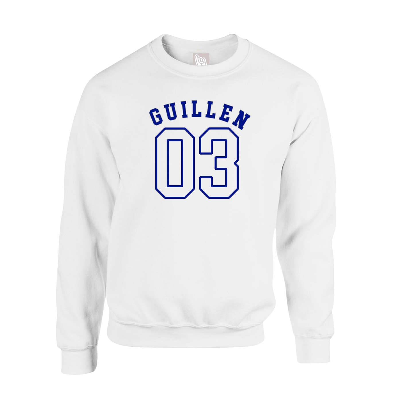 Fleece Crew — Shirsey Arch in White