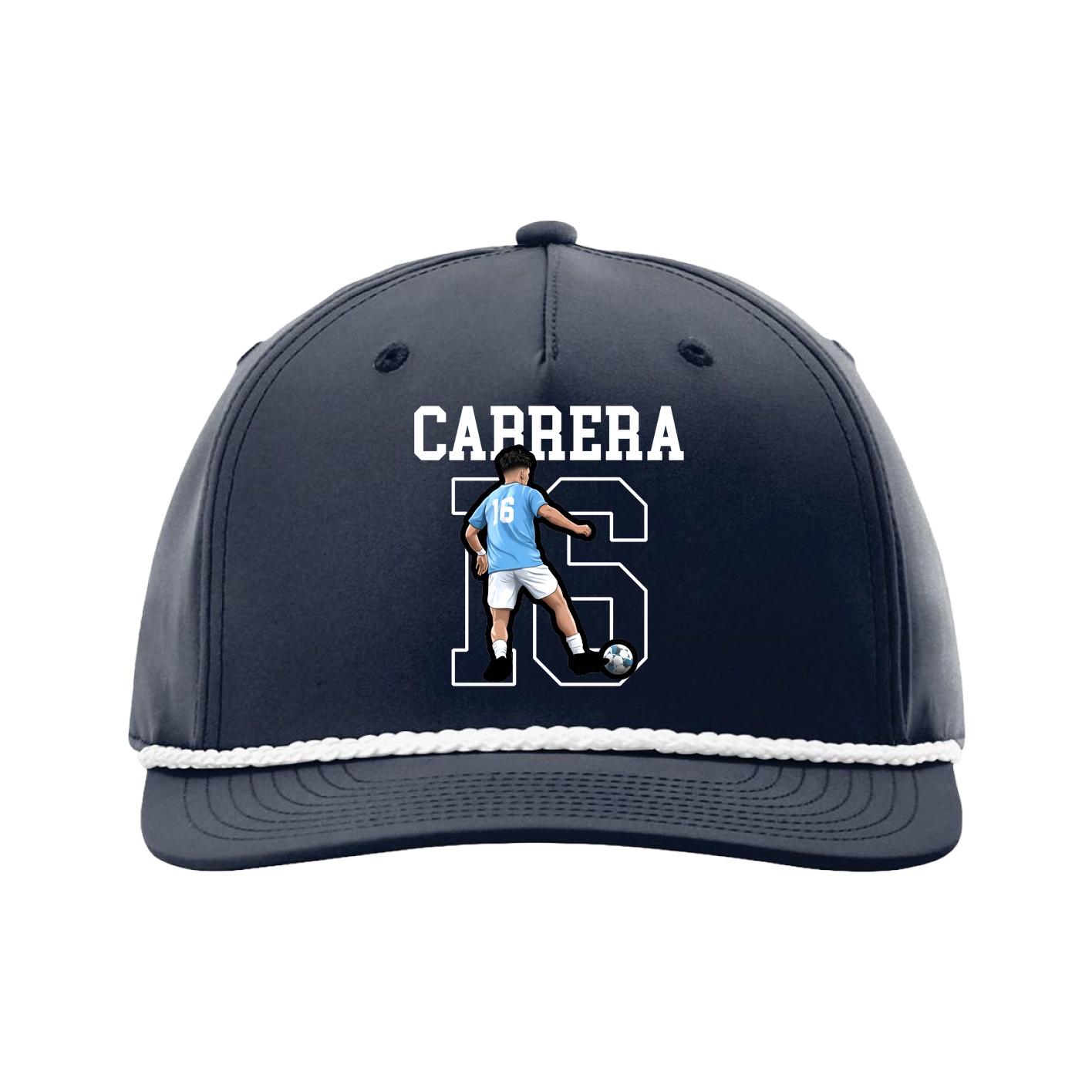 Five-Panel Classic Rope Cap — Shirsey in Navy
