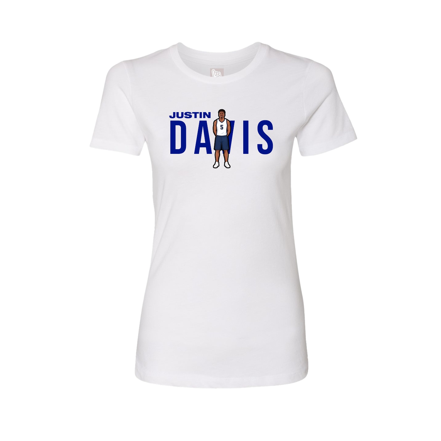 Fitted Women's Tee — Player Name in White