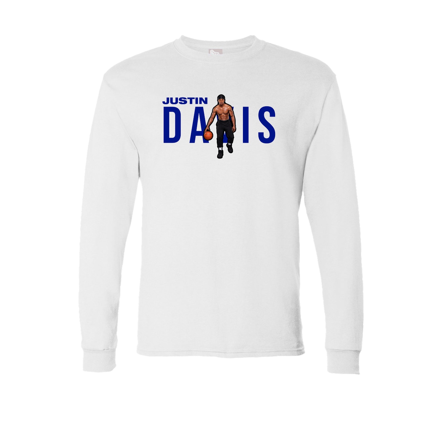 Long Sleeve Tee — Player Name in White