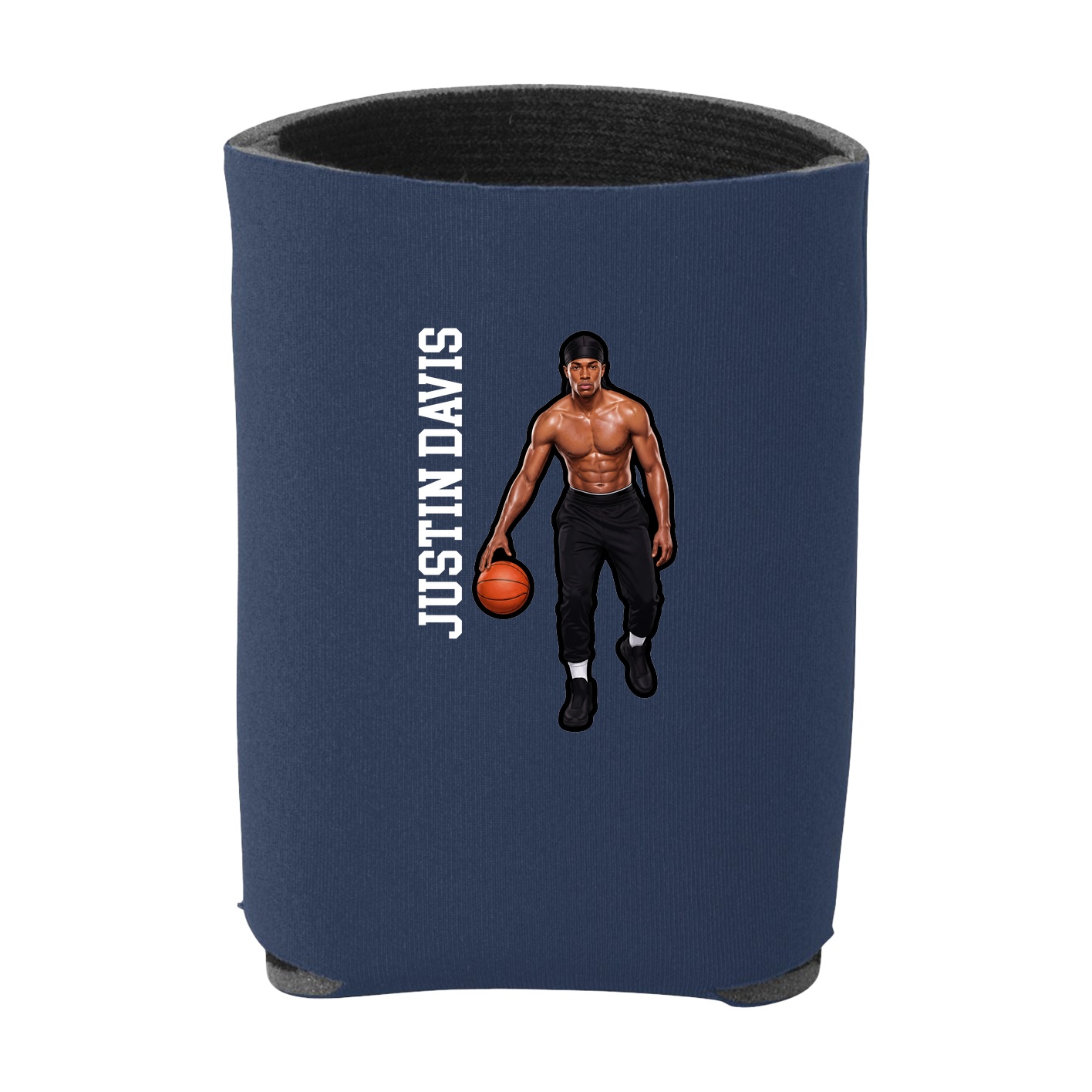 Can Holder — Name Vertical in Navy
