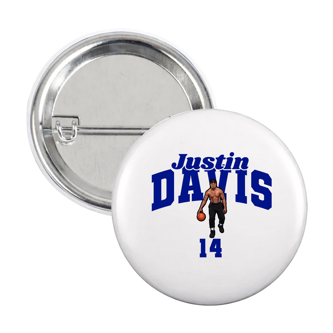 Game Day Button — Signature Arch in White