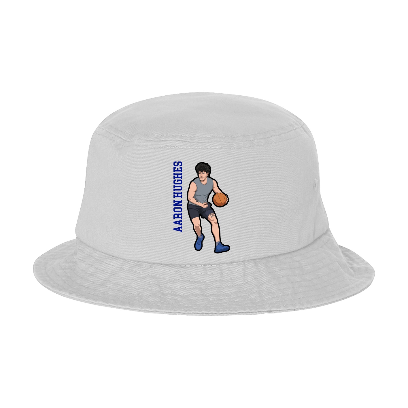 Bucket Cap — Name Vertical in White