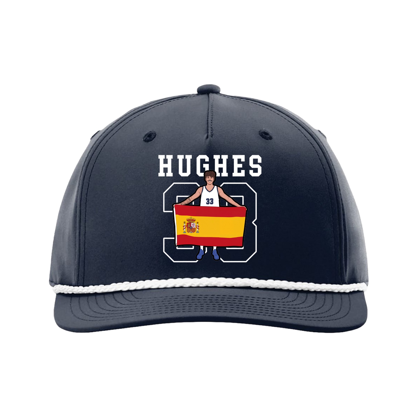 Five-Panel Classic Rope Cap — Shirsey in Navy