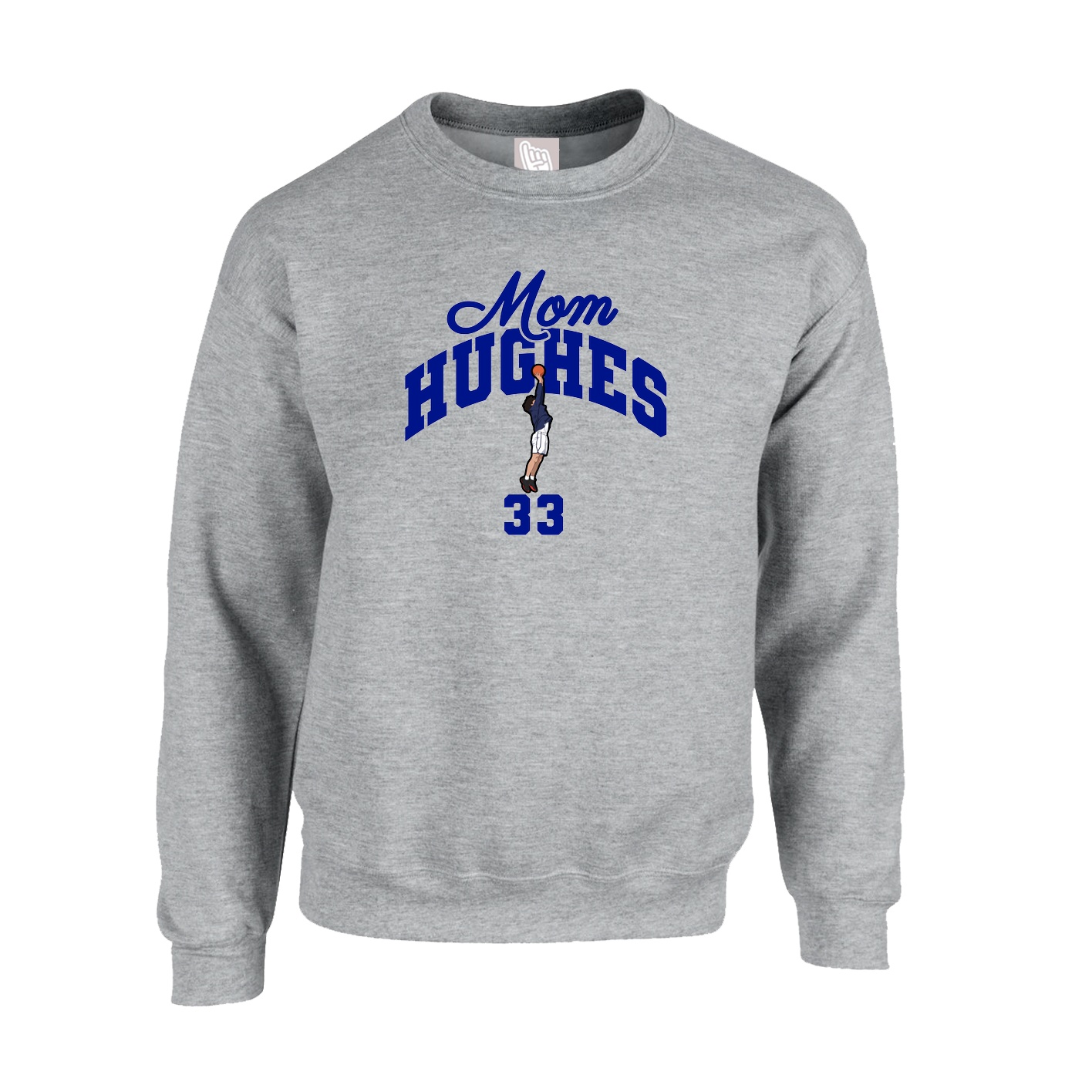 Fleece Crew — Mothers Day Arch in Grey