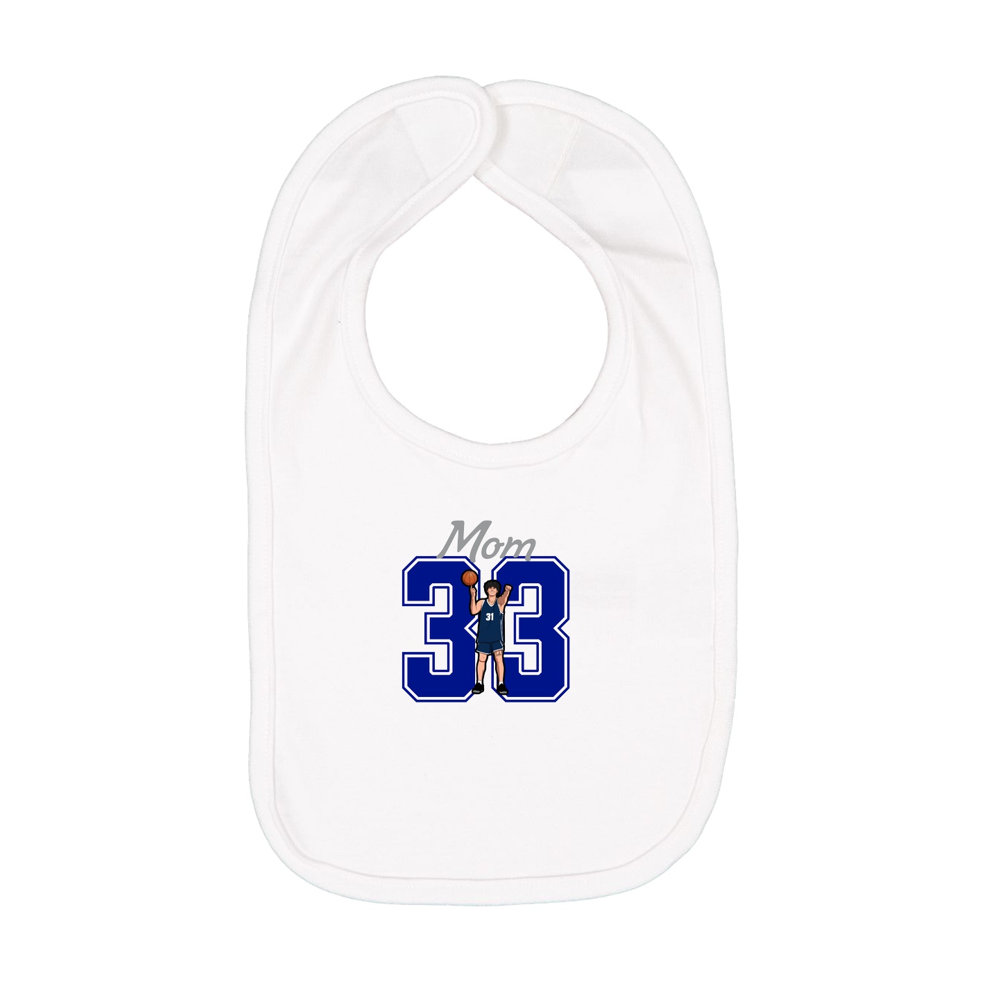Infant Bib — Mothers Day Shirsey in White