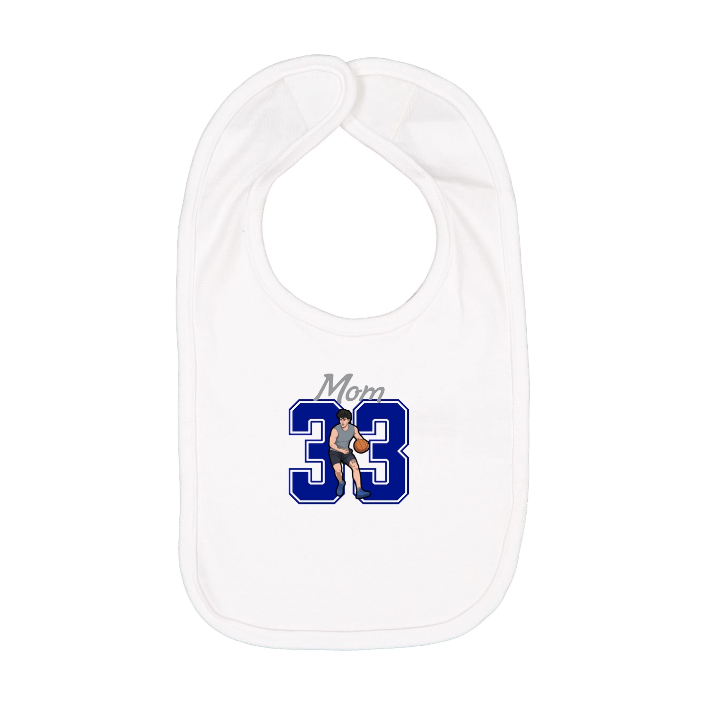 Infant Bib — Mothers Day Shirsey in White