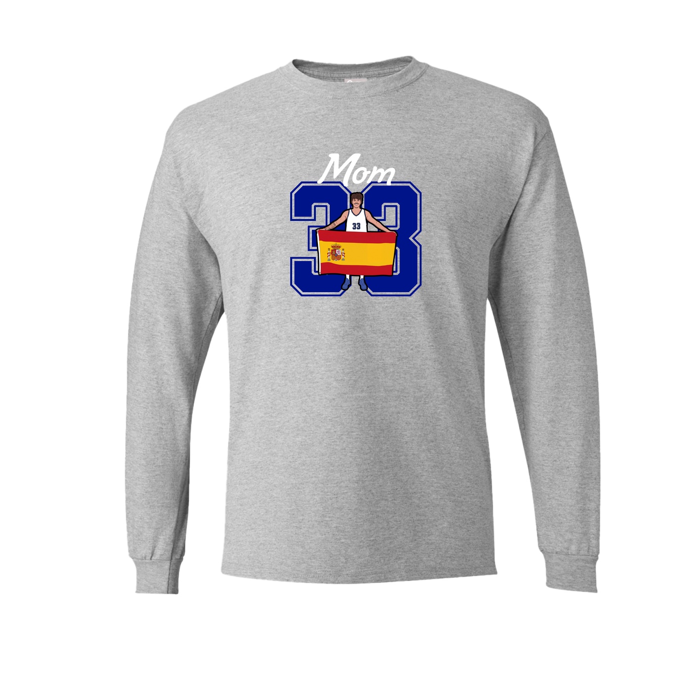 Long Sleeve Tee — Mothers Day Shirsey in Grey