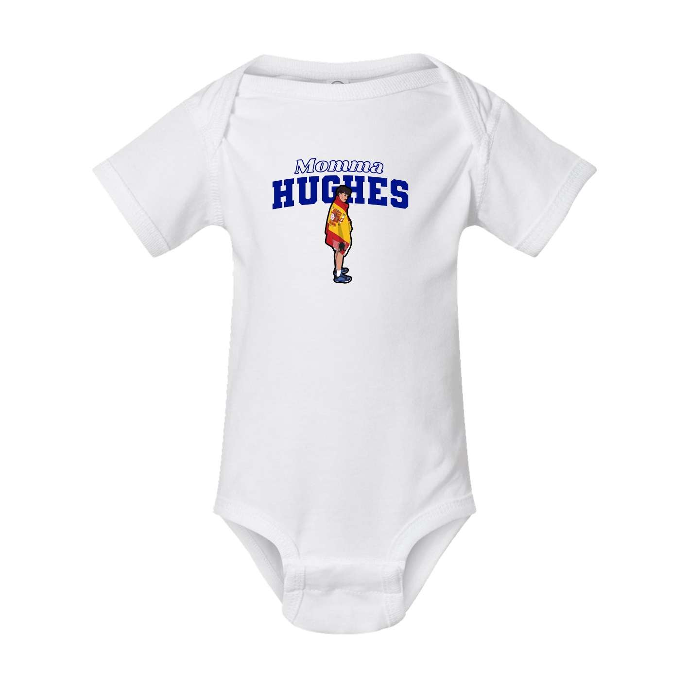 Baby Onesie — Mothers Day Block in White