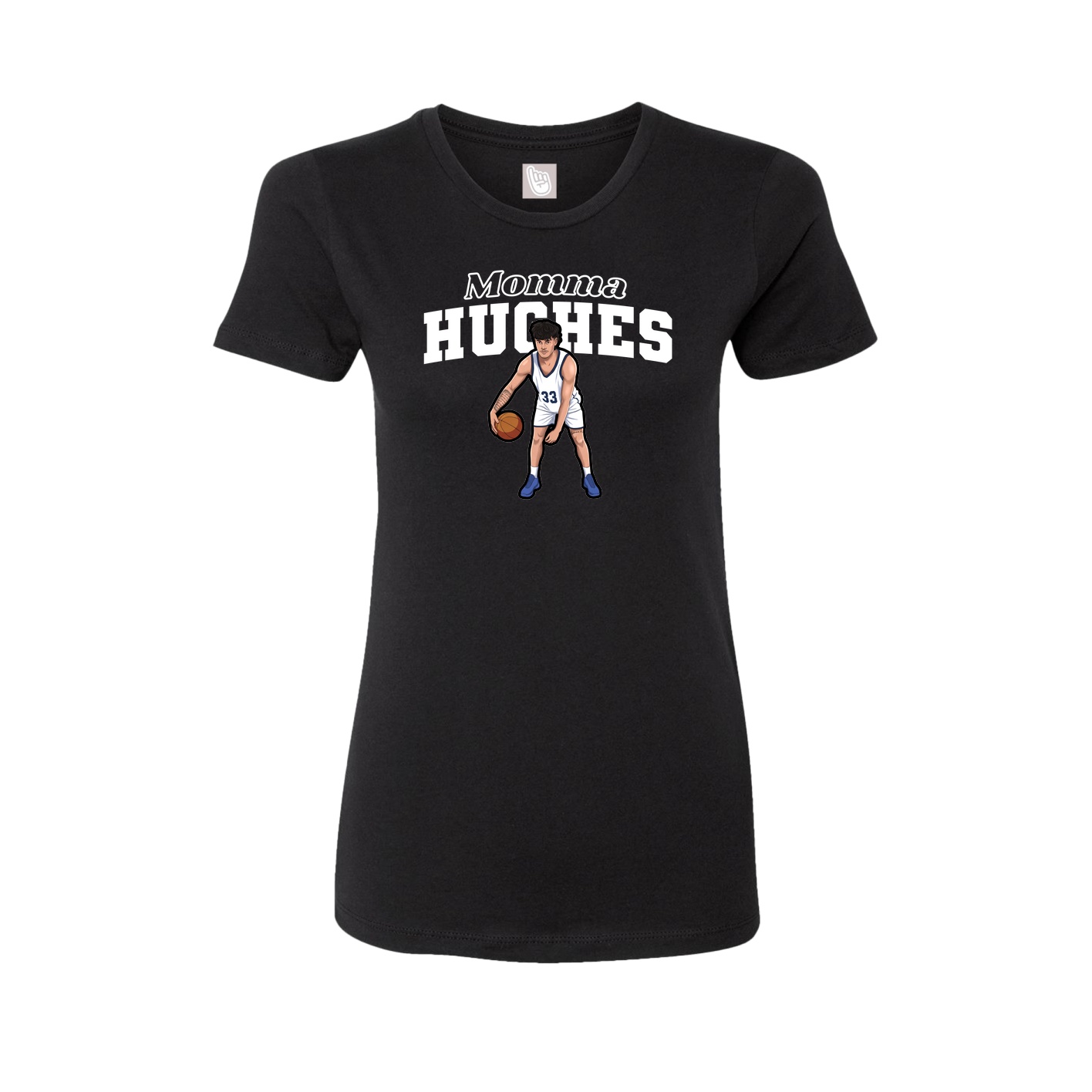 Womens Tee — Mothers Day Block in Black