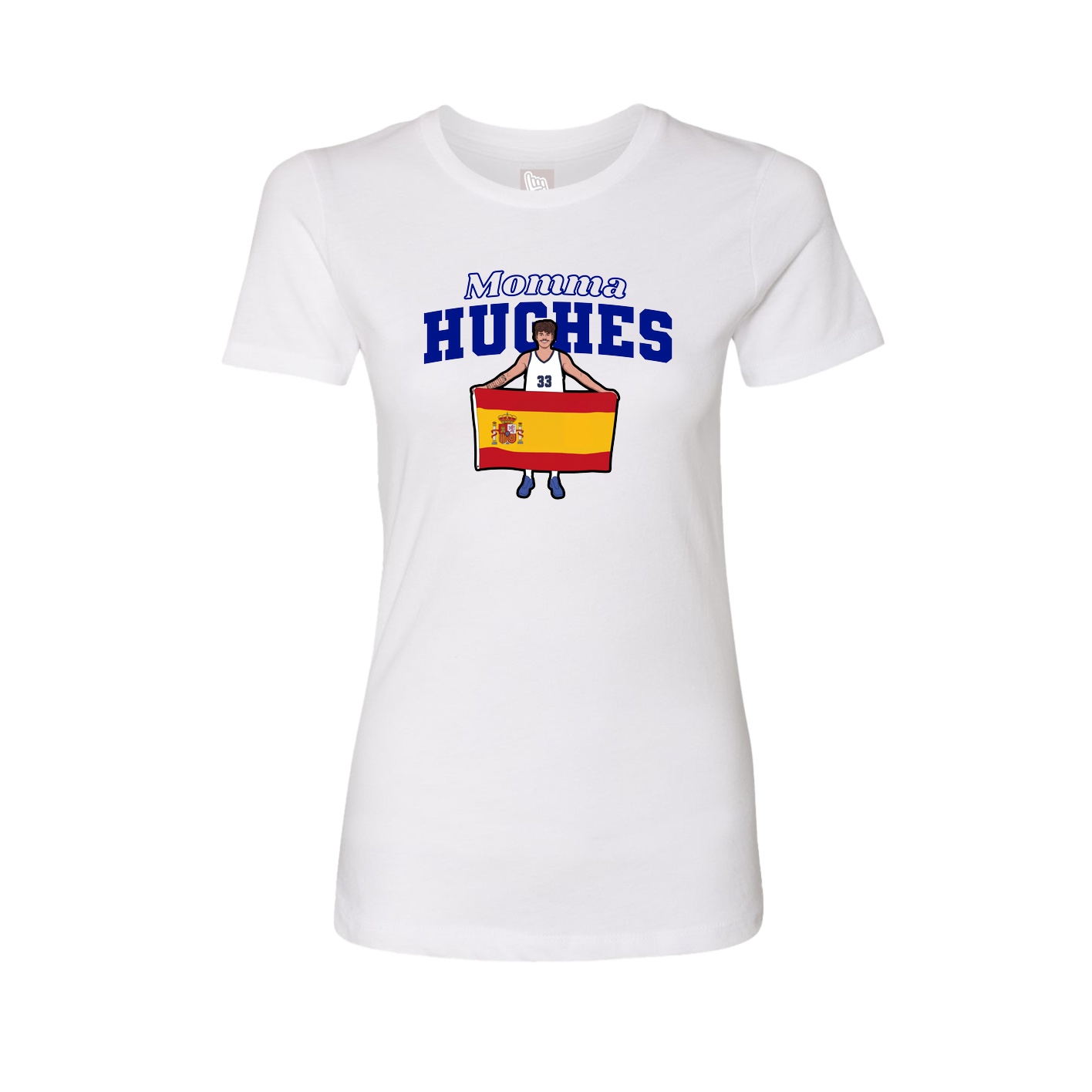 Womens Tee — Mothers Day Block in White
