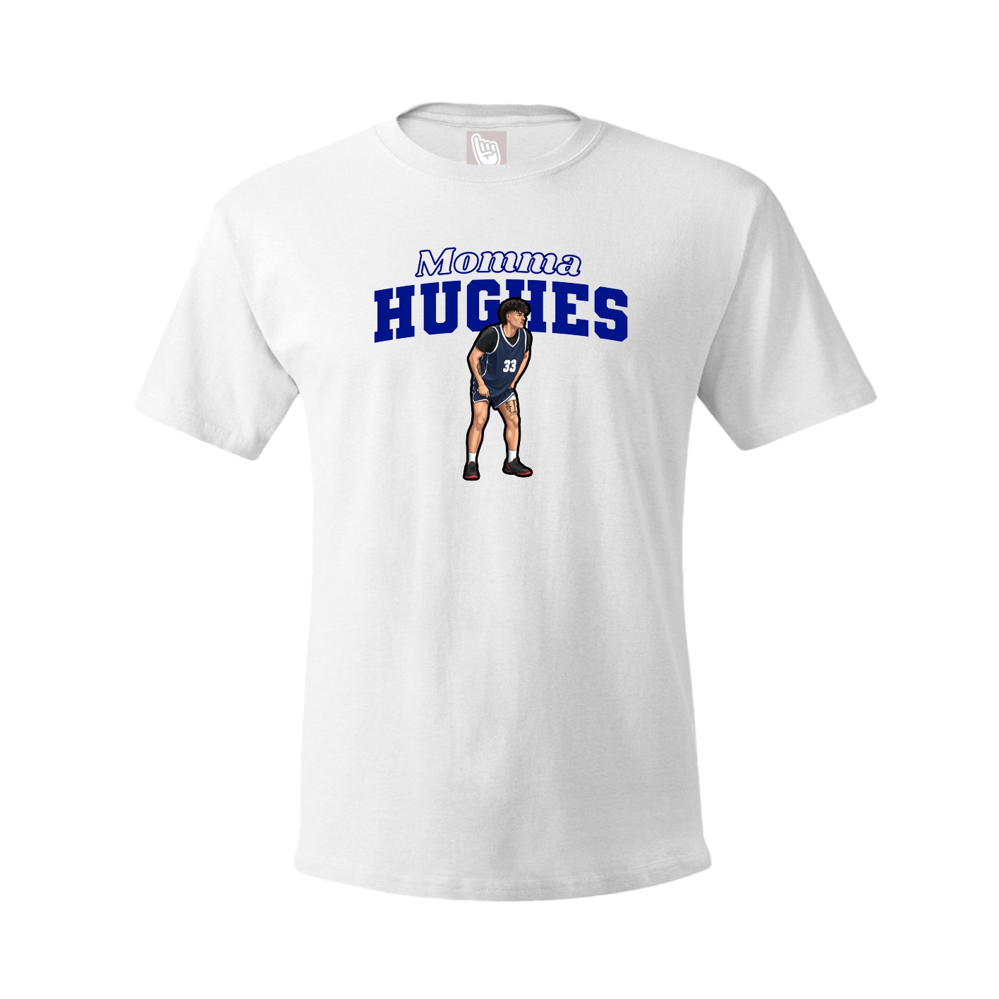Youth Tee — Mothers Day Block in White