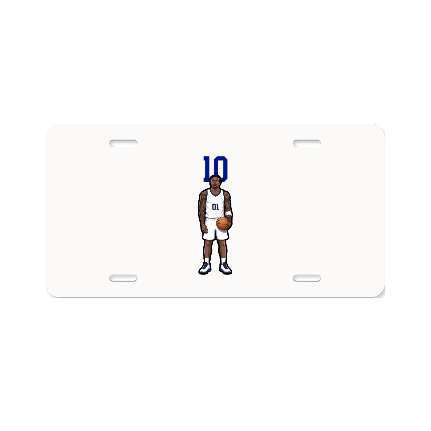 License Plate — Number Top in Classic