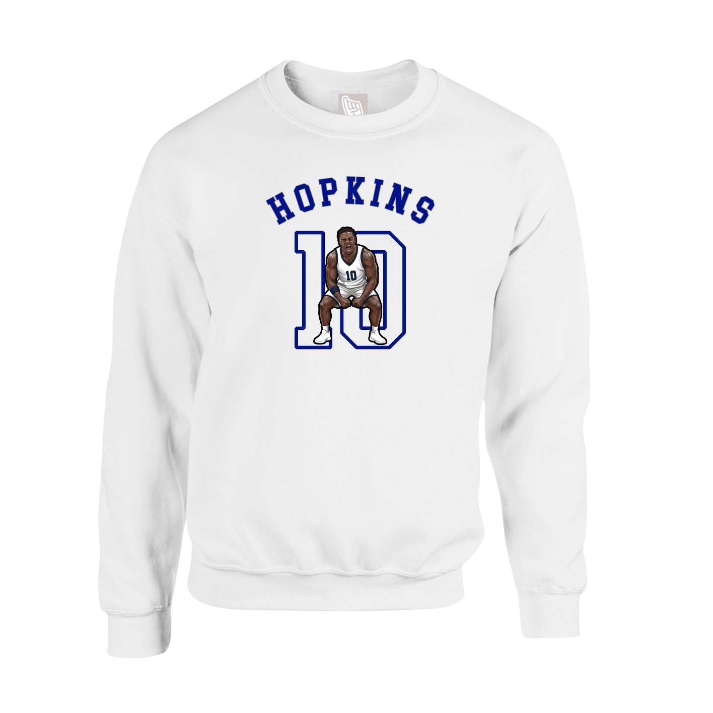Fleece Crew — Shirsey Arch in White
