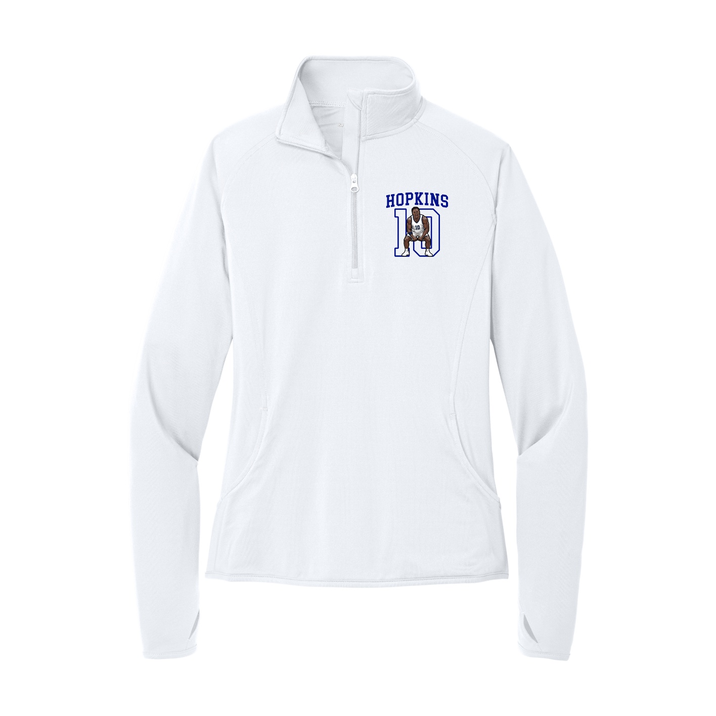 Women's Q-Zip Pullover — Shirsey in White