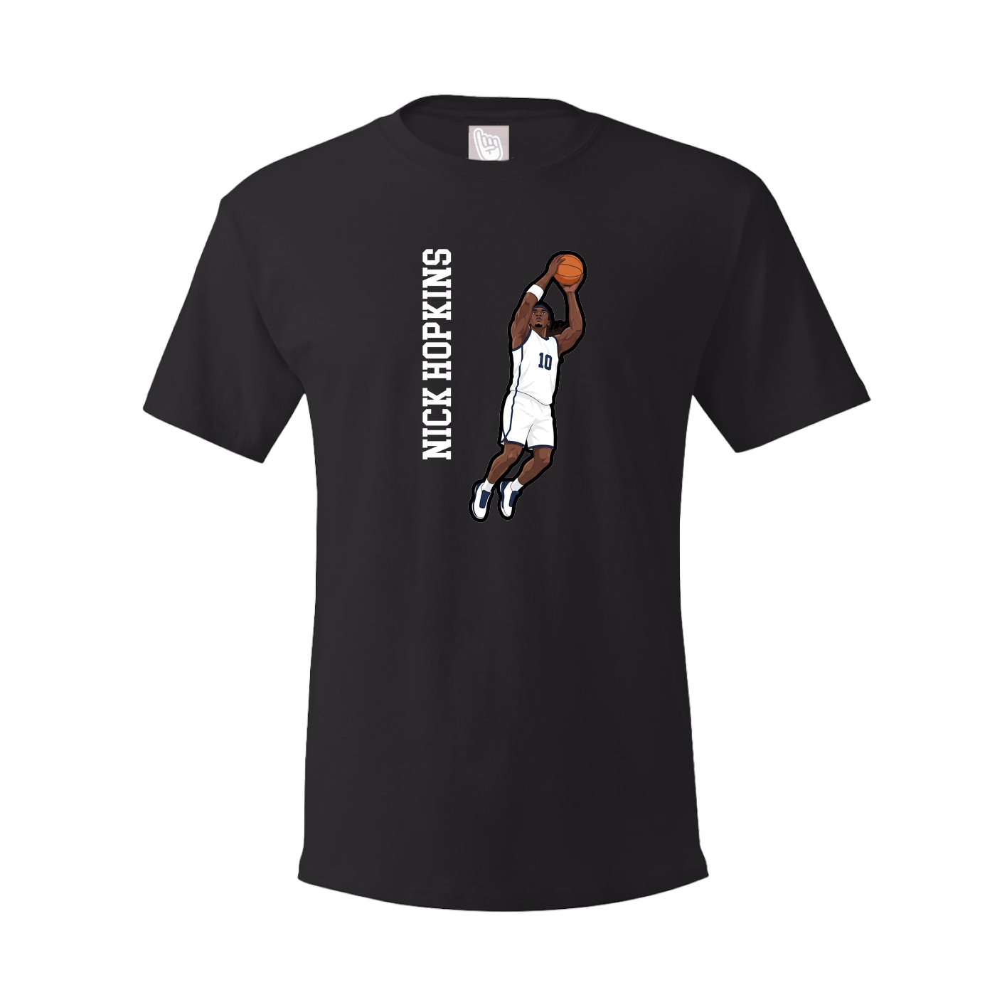 Youth Tee — Name Vertical in Black