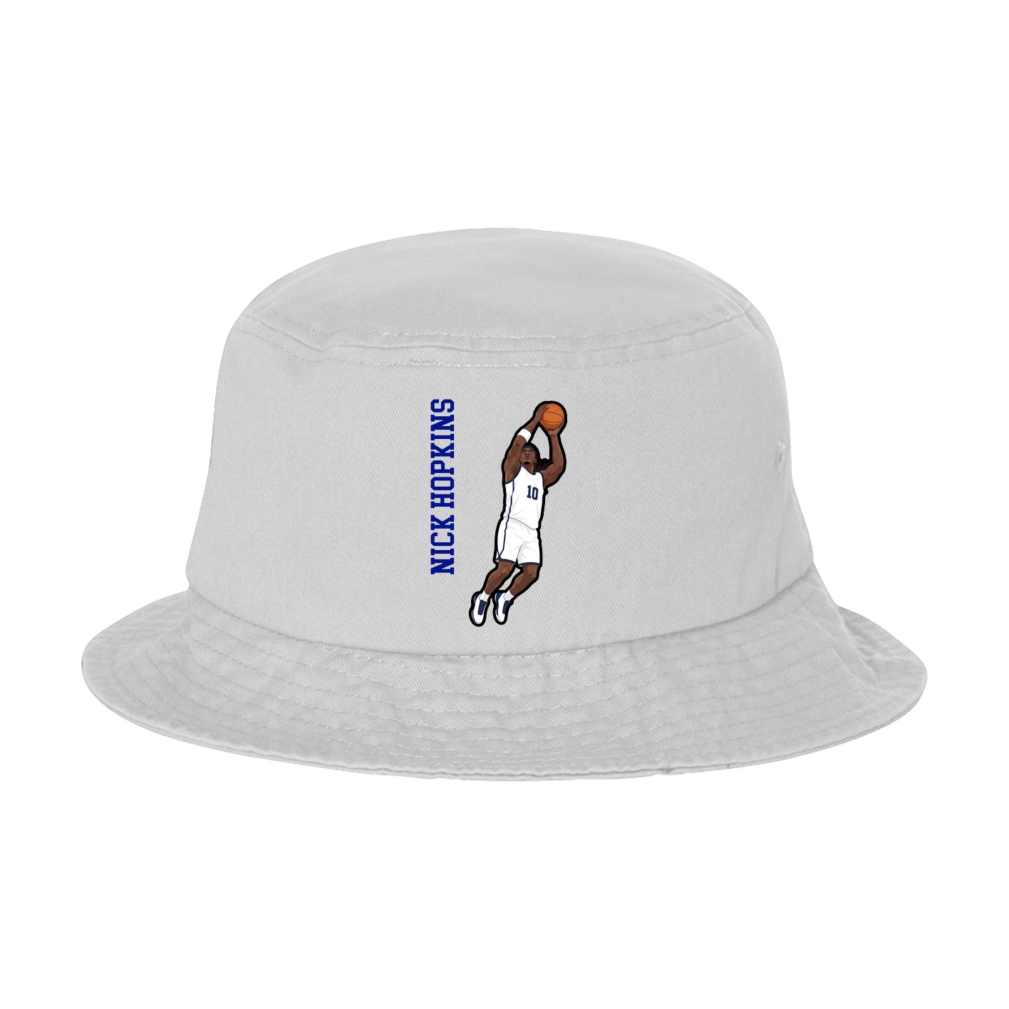 Bucket Cap — Name Vertical in White
