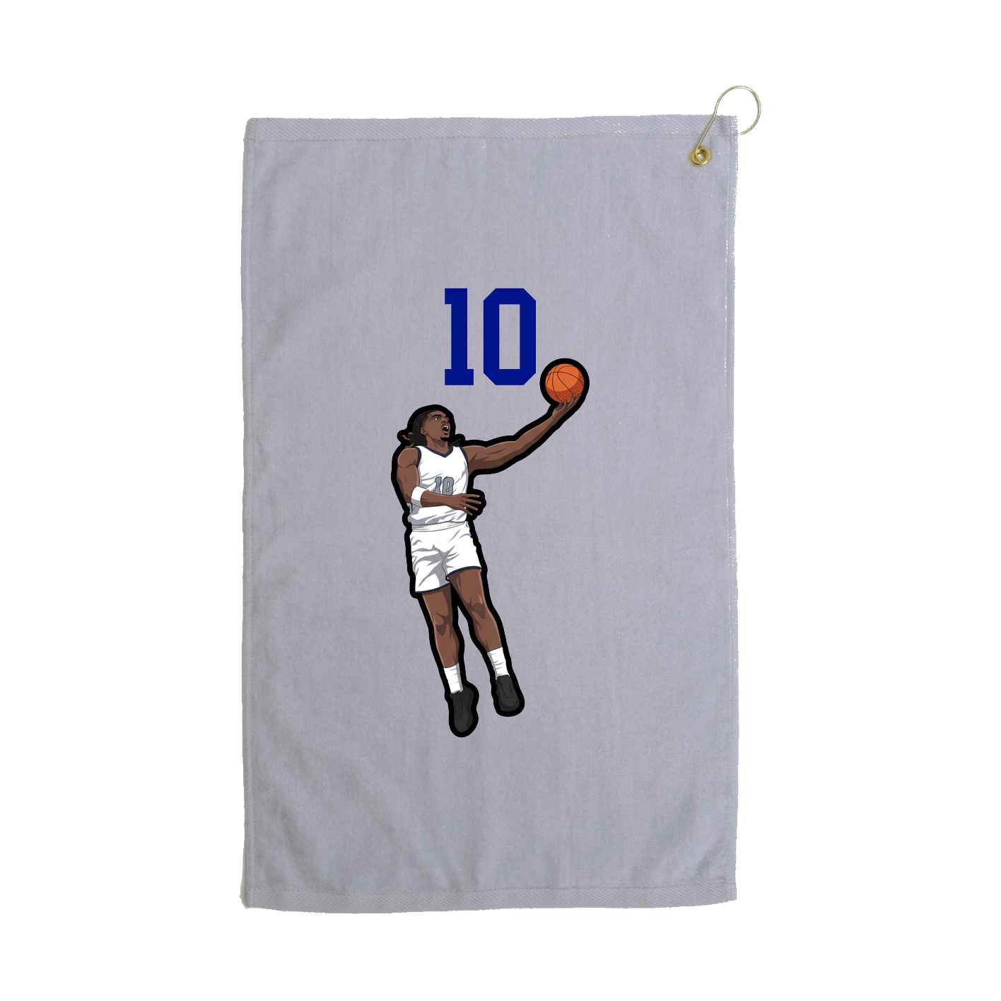Golf Towel — Number Top in Grey