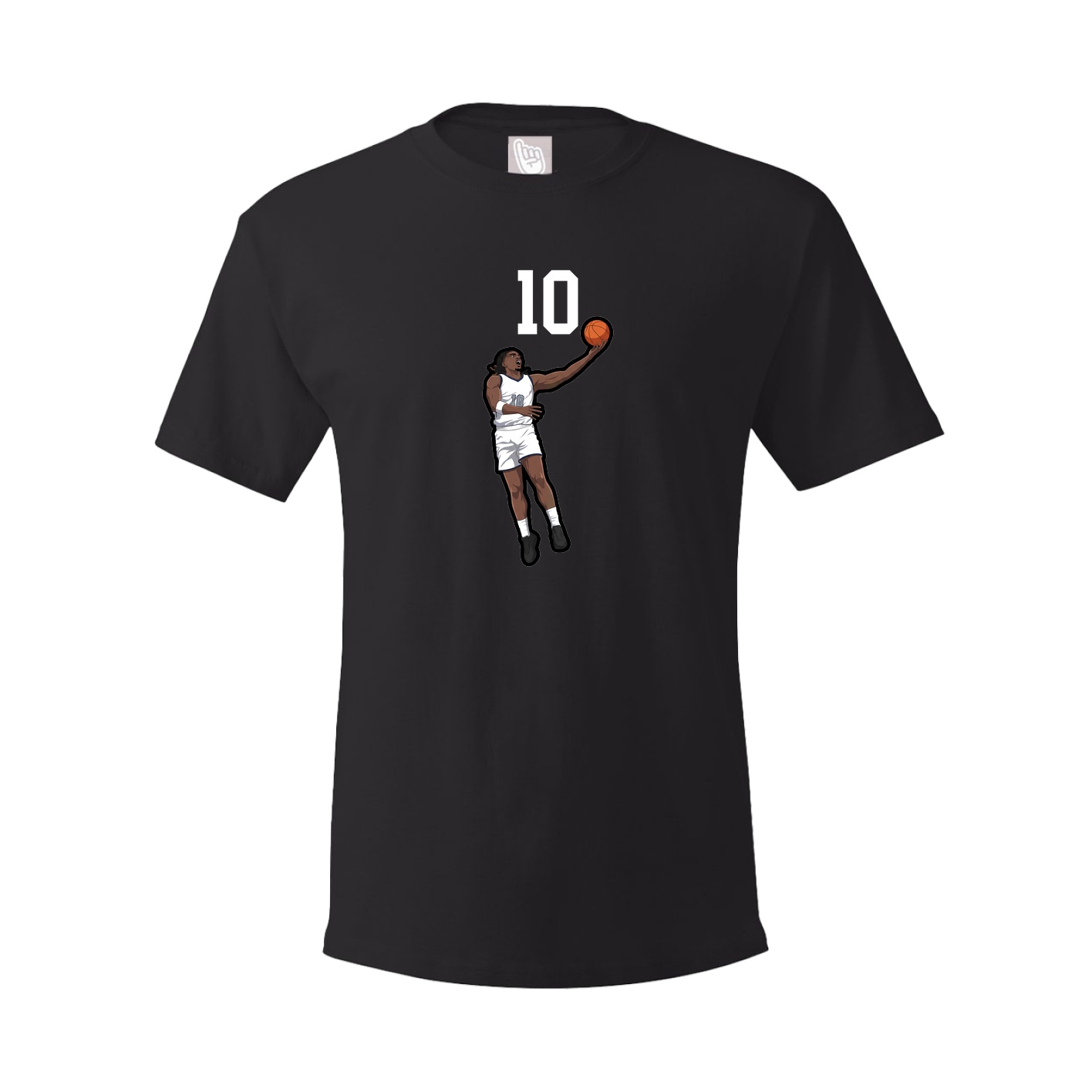 Youth Tee — Number Top in Black