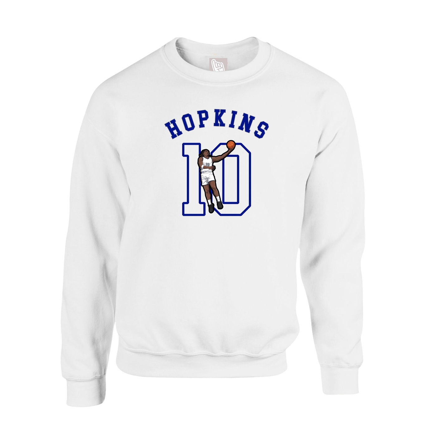 Fleece Crew — Shirsey Arch in White