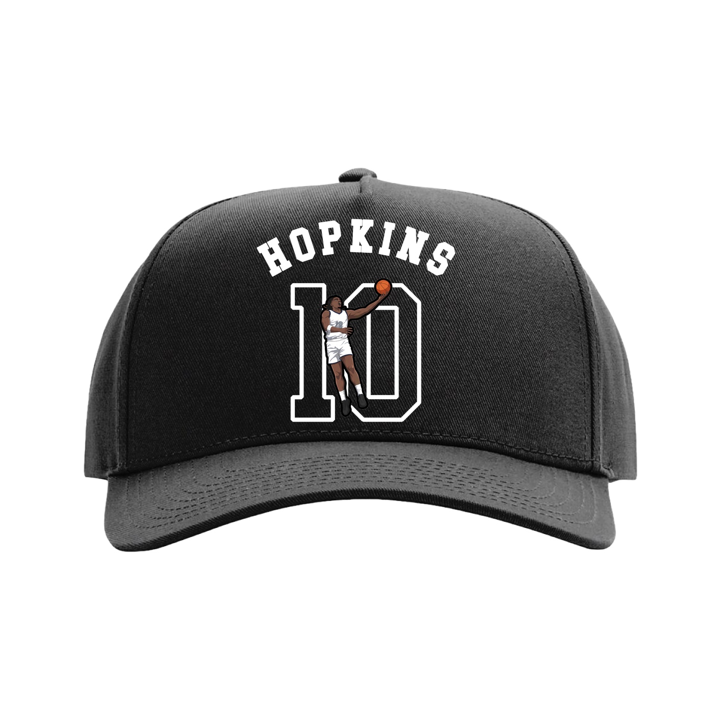 Full Fabric Five-Panel Champ Cap — Shirsey Arch in Black