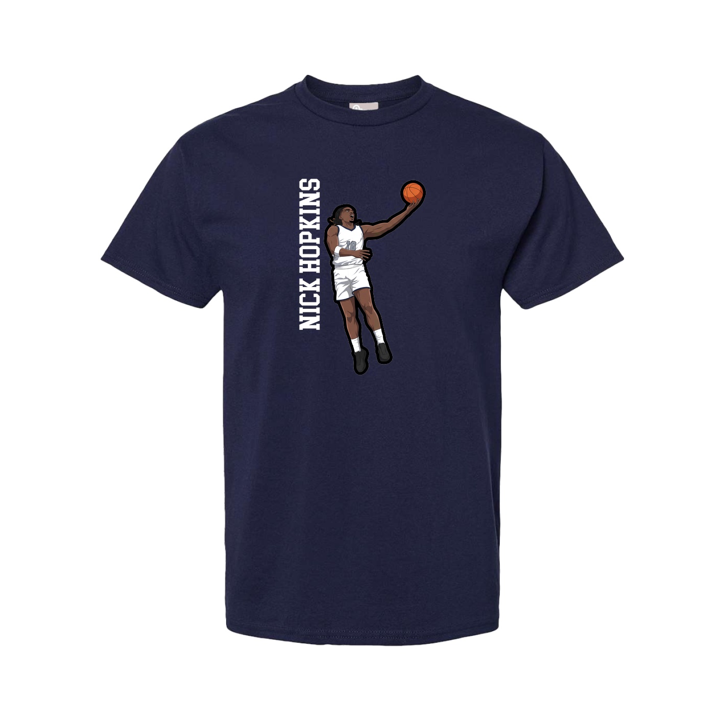 Tee — Name Vertical in Navy