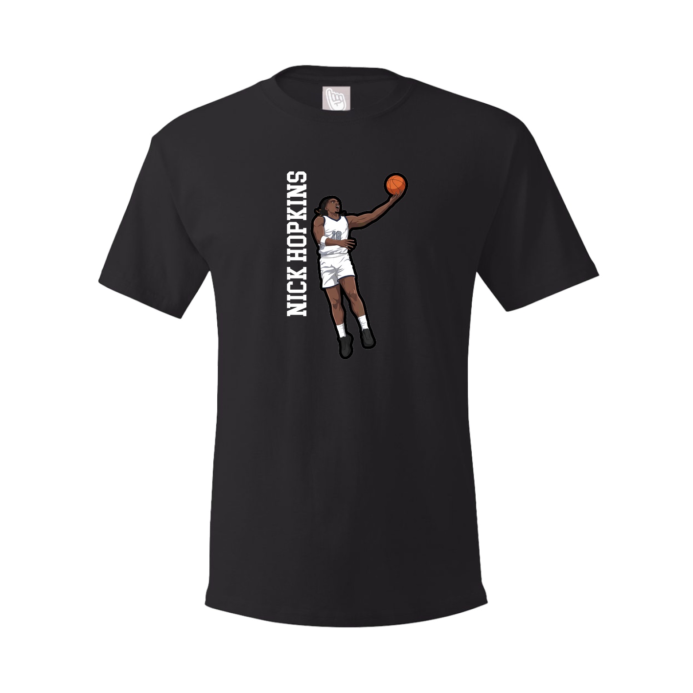 Youth Tee — Name Vertical in Black