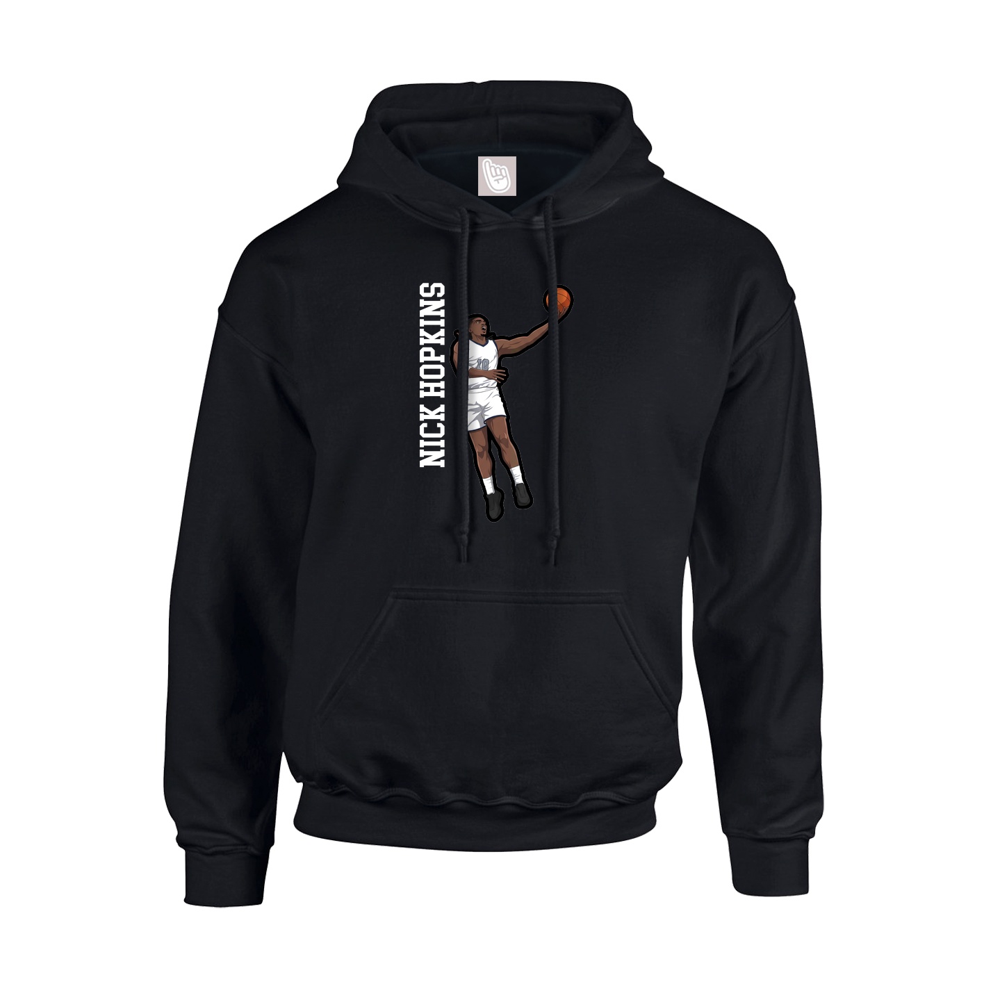 Hoodie — Name Vertical in Black