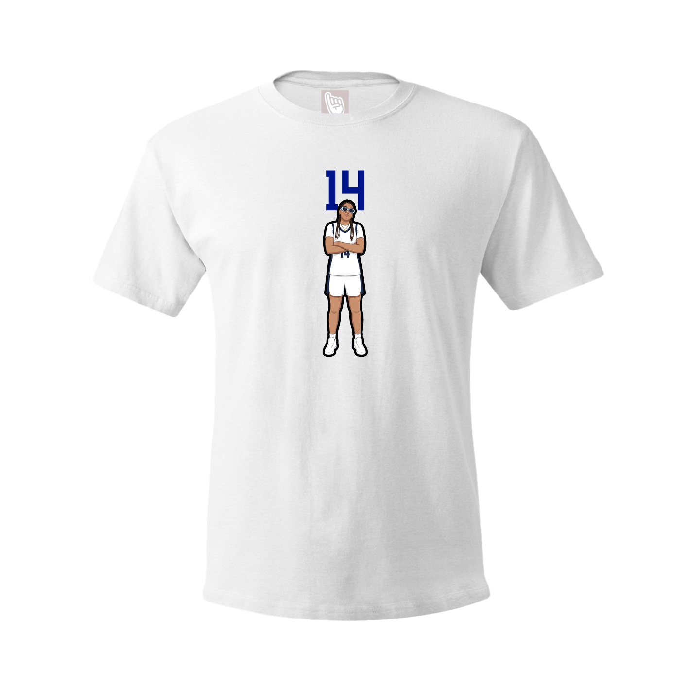 Tee — Number Top in White
